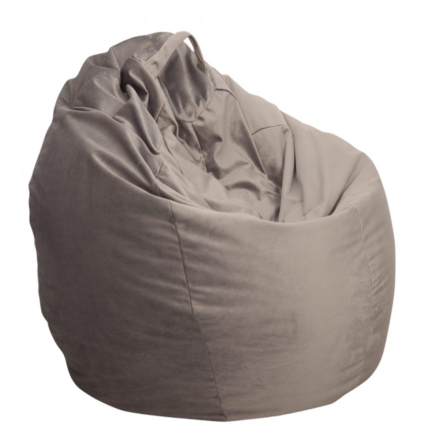 fotoliu bea bag tip para mica pentru copii crem